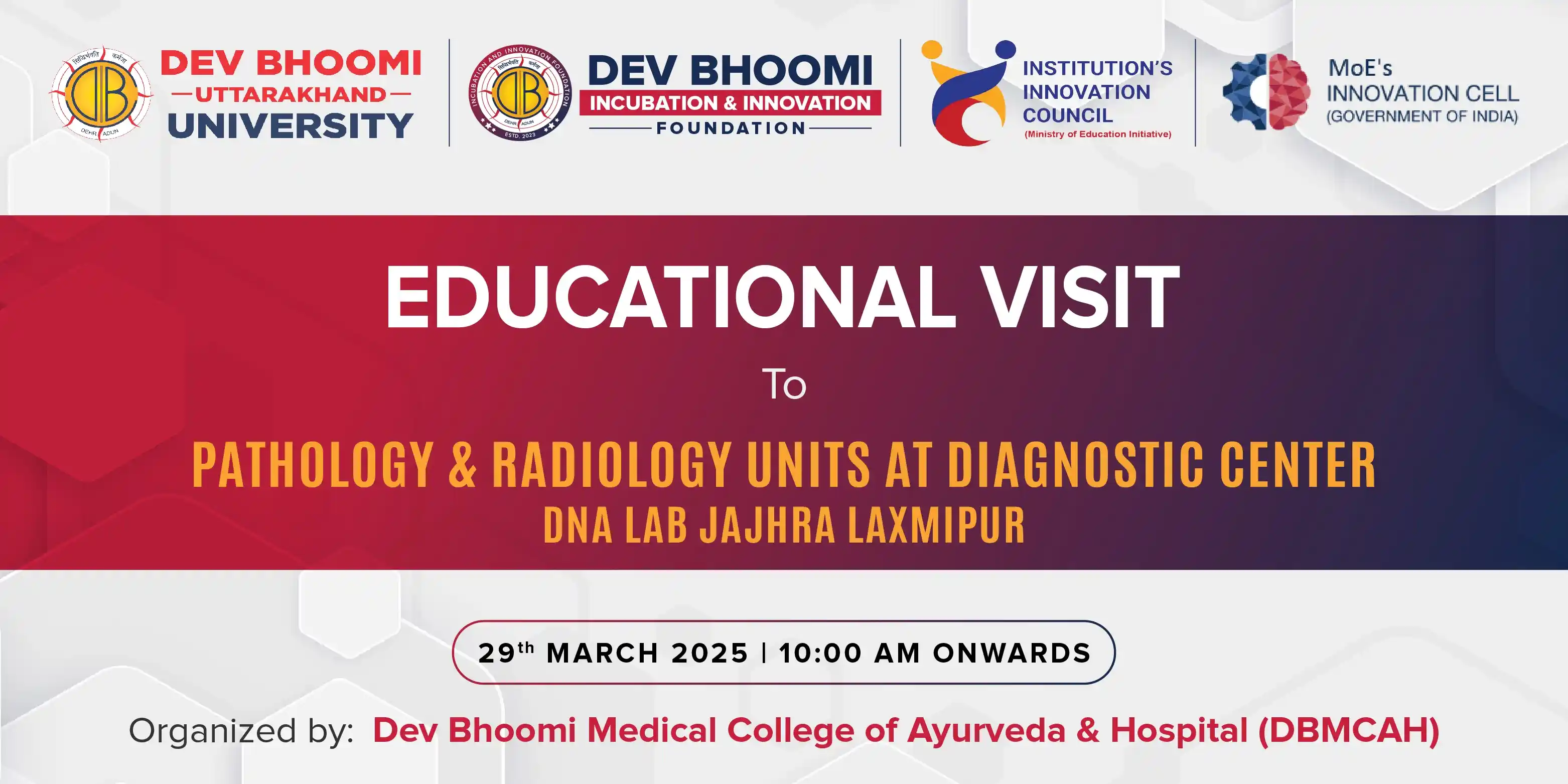 Exploring the frontiers of diagnostic: Educational visit to  pathology and radiology unit